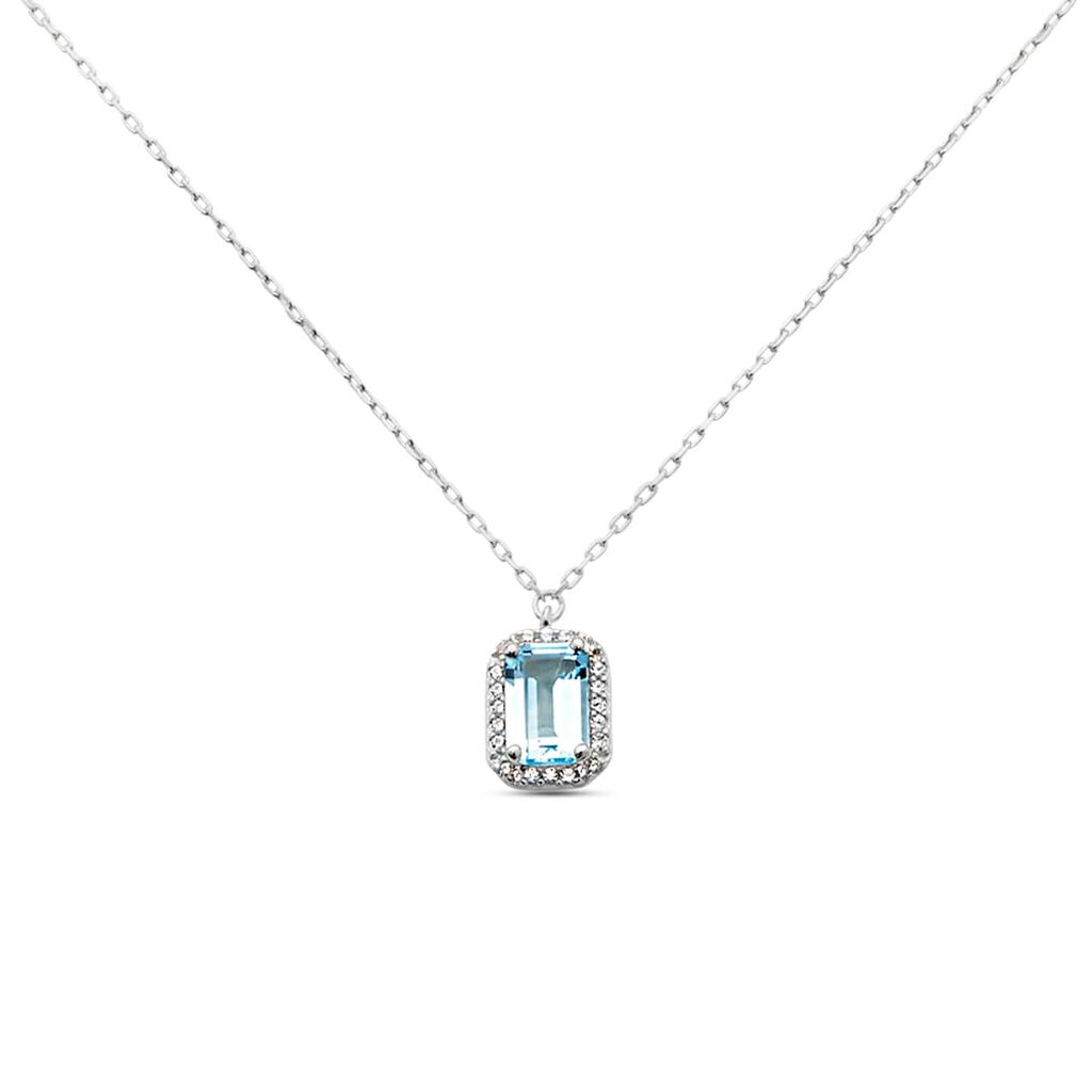 Collana Amélie Oro Bianco Topazio Cubic Zirconia - Collane Donna | Stroili