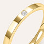 Fede Comoda Squadrata 2.5 mm Oro Giallo Diamante