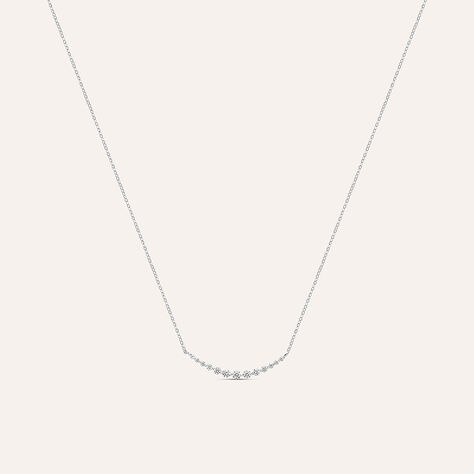 Collana Claire Oro Bianco Cubic Zirconia - Collane Donna | Stroili