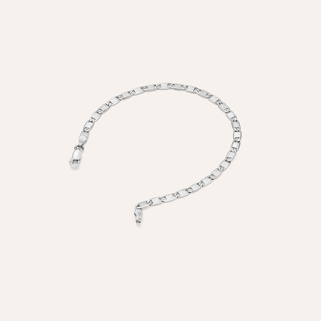Bracciale Catena Gentleman Argento Rodiato - Bracciali Uomo | Stroili