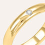 Fede Classica Leggera 3.6 mm Oro Giallo Diamante