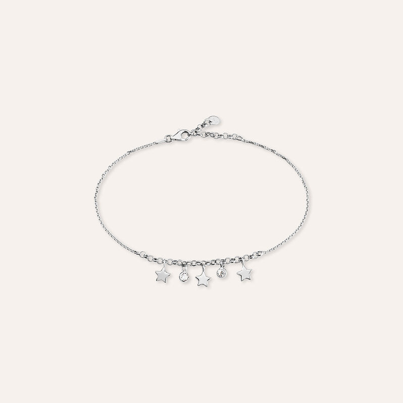 Cavigliera Silver Collection Argento Rodiato Cubic Zirconia - Cavigliere Donna | Stroili