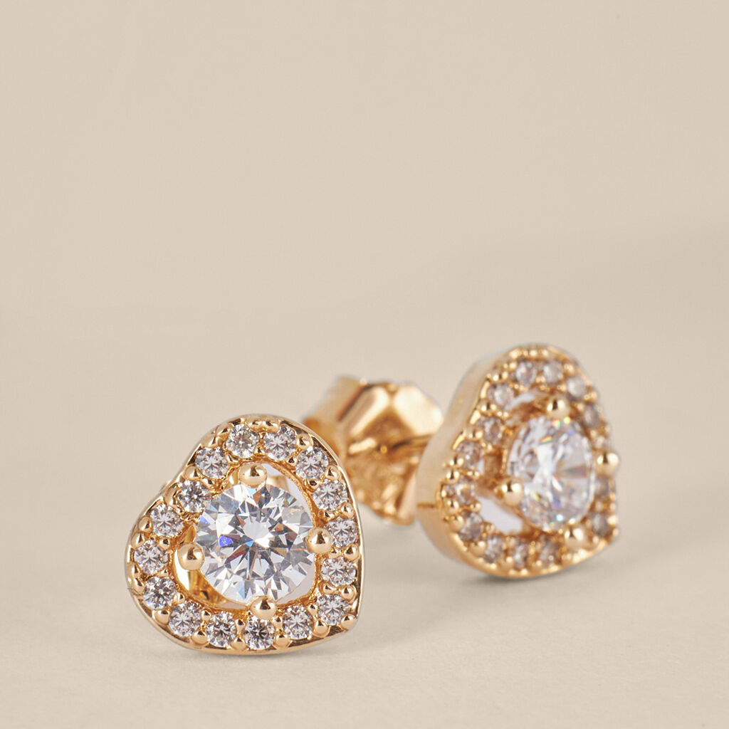 Orecchini Lobo Golden Dream Placcato Oro Giallo Cubic Zirconia - Orecchini a Lobo Donna | Stroili