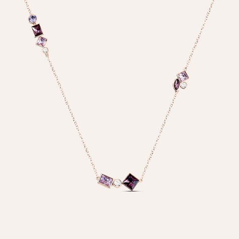 Collana Violet Ottone Rosa Cristallo - Collane Donna | Stroili