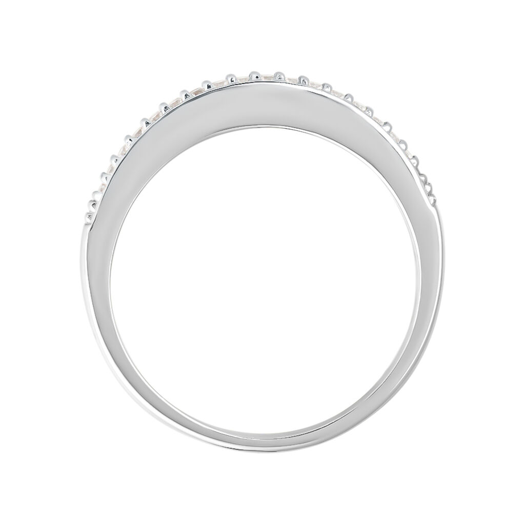 Anello Fascia Silver Elegance Argento Rodiato Cubic Zirconia - Anelli con Pietre Donna | Stroili