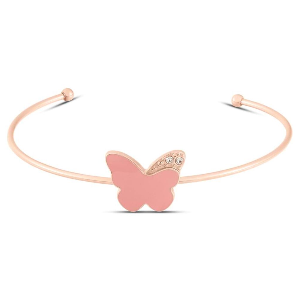 Bangle Lady Sweet Acciaio Rosa Cristallo
