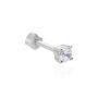 Piercing Orecchio Tragus Helix Conch Bon Ton Oro Bianco Cubic Zirconia