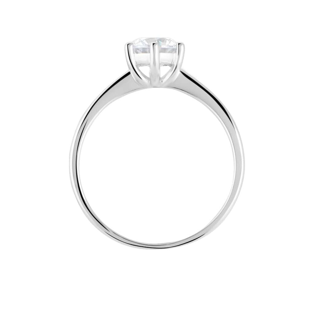 Anello Solitario Claire Oro Bianco Cubic Zirconia - Anelli con Pietre Donna | Stroili