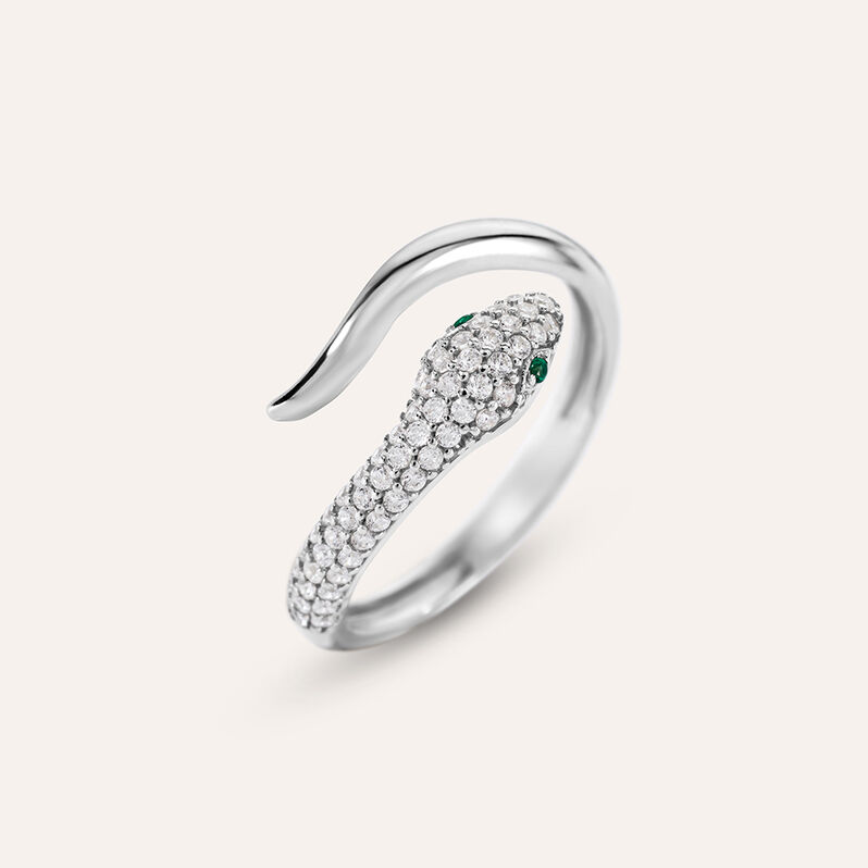 Anello Fantasia Silver Shine Argento Rodiato Cubic Zirconia - Anelli con Pietre Donna | Stroili