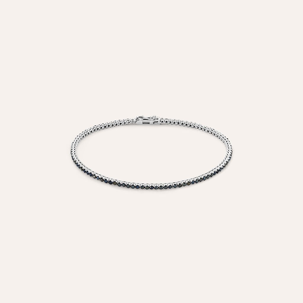 Bracciale Tennis L'homme Or Oro Bianco Spinello