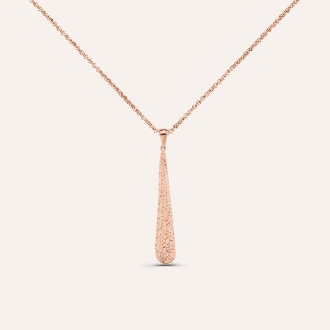 Collana Aura Acciaio Rosa Cristallo - Collane Donna | Stroili