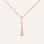Collana Aura Acciaio Rosa Cristallo