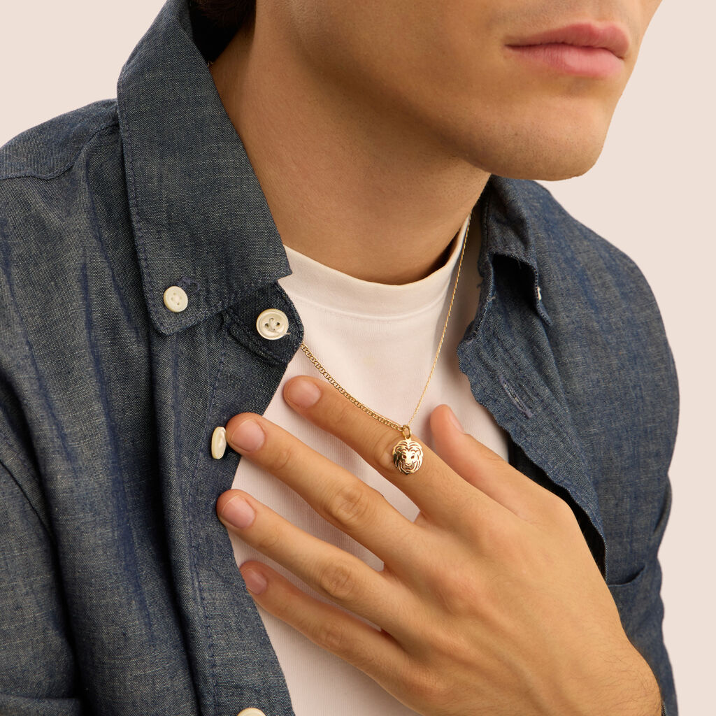 Pendente Oro Uomo Oro Giallo