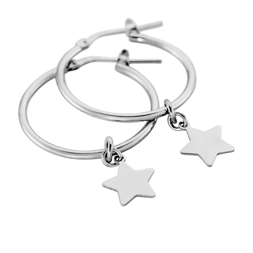 Orecchini A Cerchio Silver Collection Argento Rodiato - Orecchini a Cerchio Donna | Stroili