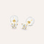 Orecchini Lobo Bon Ton Oro Giallo Cubic Zirconia