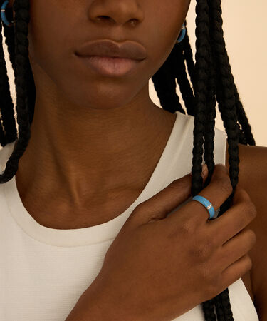Anello Fascia Lady Sweet Acciaio Cristallo