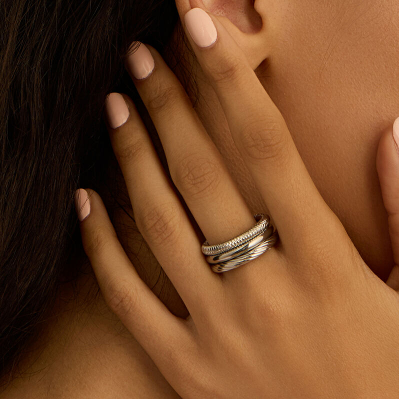 Anello Fascia Moonlight Acciaio - Anelli Moderni Donna | Stroili