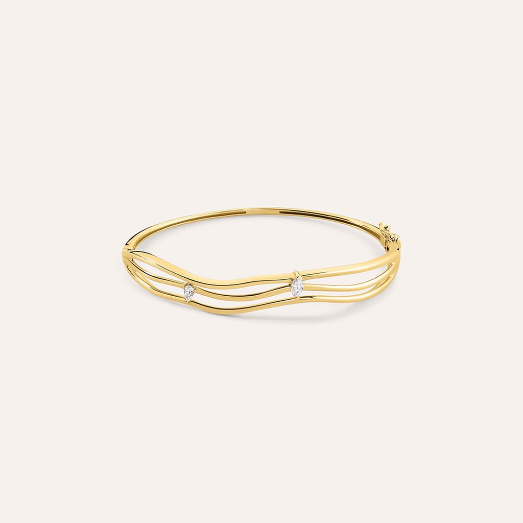 Bangle Diamade Glam Oro Giallo Diamante Lab-Grown