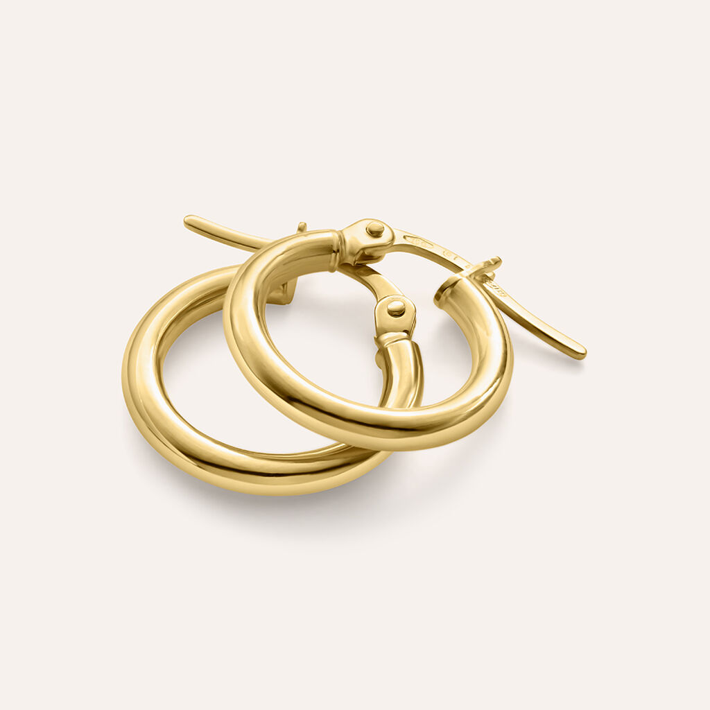 Orecchini A Cerchio Gold Essence Oro Giallo - Orecchini a Cerchio Donna | Stroili