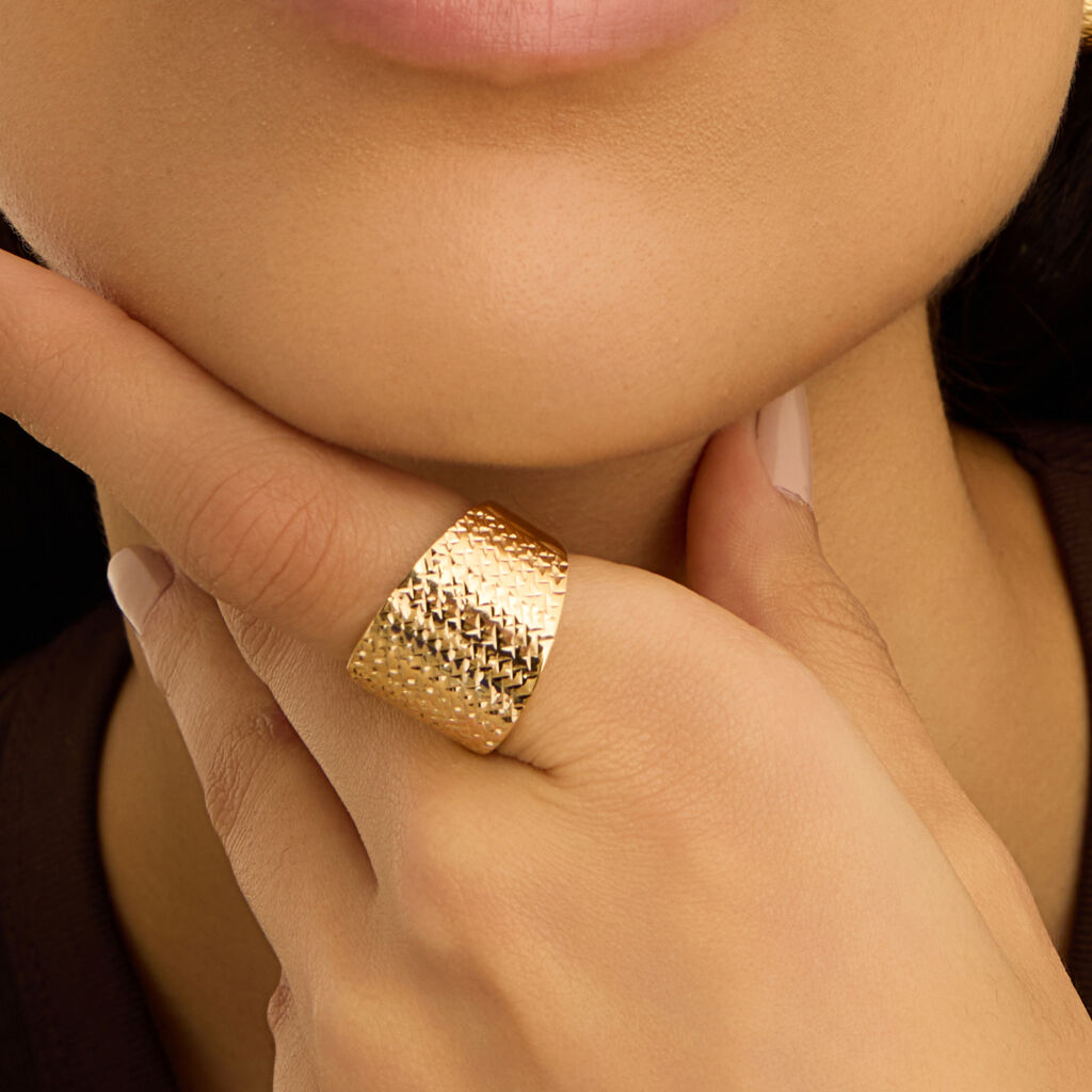 Anello Fascia Golden Lover Oro Giallo - Anelli 18 Carati Donna | Stroili