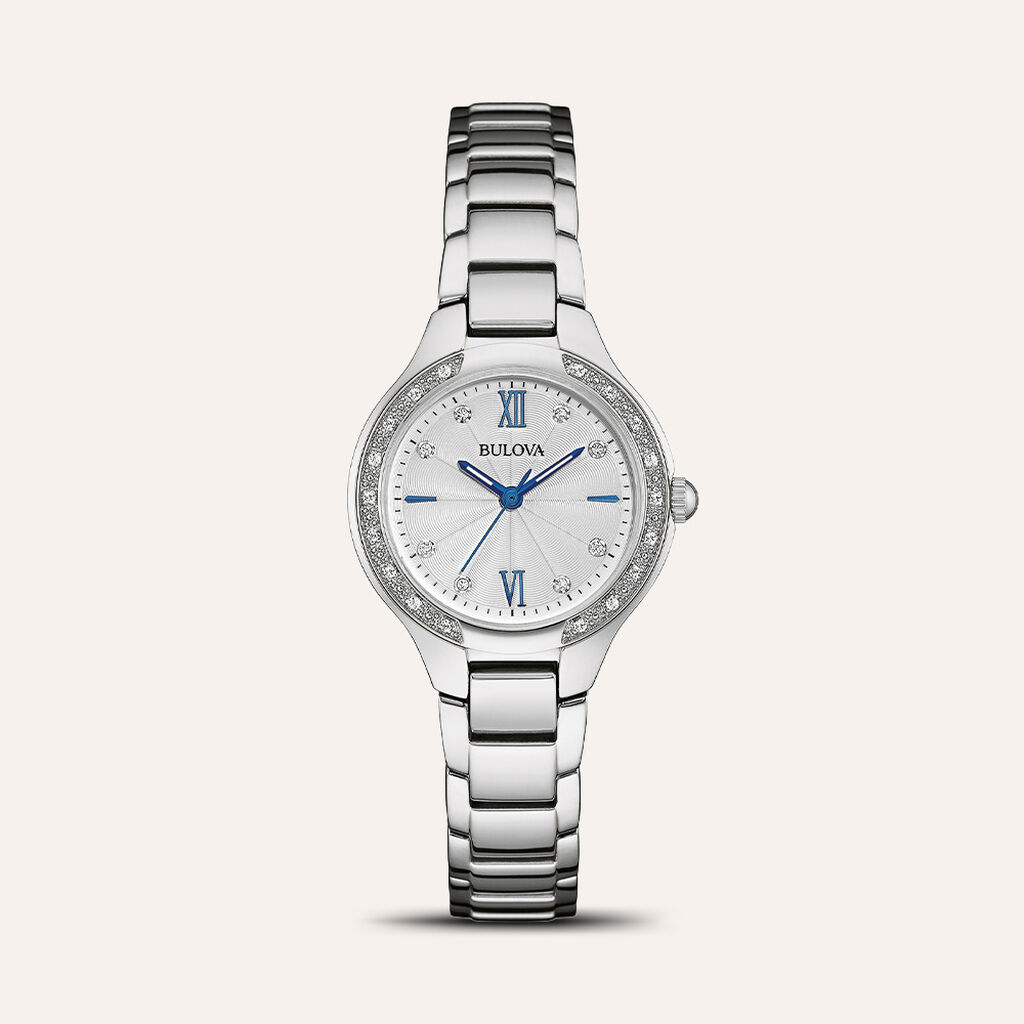 Orologio Al Quarzo Bulova Classic Diamonds 96r208 - Orologi solo Tempo Donna | Stroili