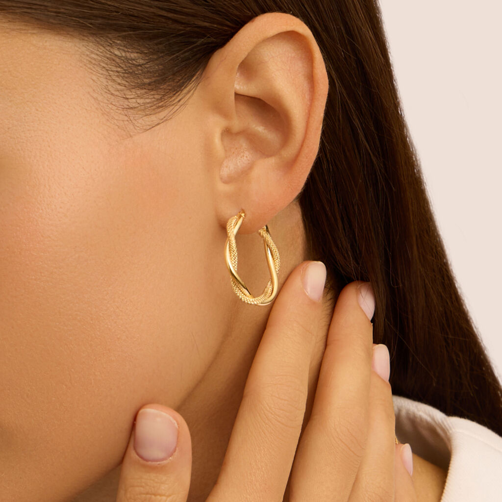 Orecchini A Cerchio Isabelle Oro Giallo