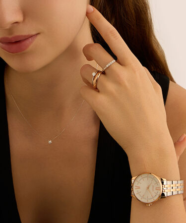 Anello Solitario Grace Oro Bianco Diamante