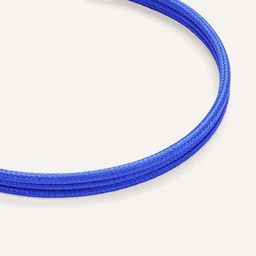 Choker Magnetico Cordino Blu e Acciaio - Catenina Unisex | Stroili