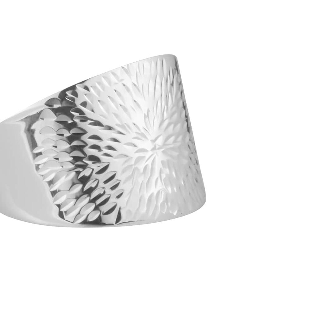 Anello Fascia Isabelle Oro Bianco - Anelli a Fascia Larga Donna | Stroili
