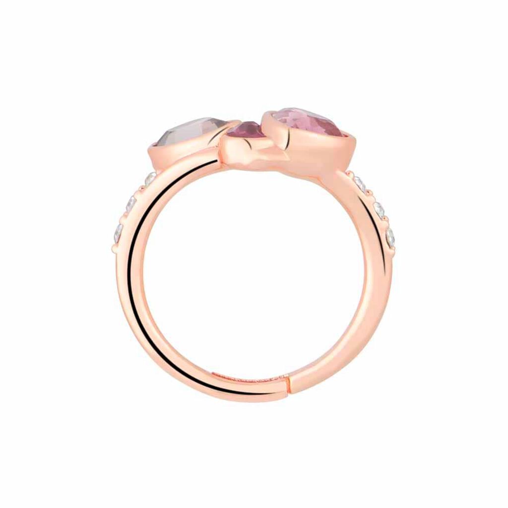 Anello Fantasia Violet Ottone Rosa Cristallo - Anelli con Pietre Donna | Stroili