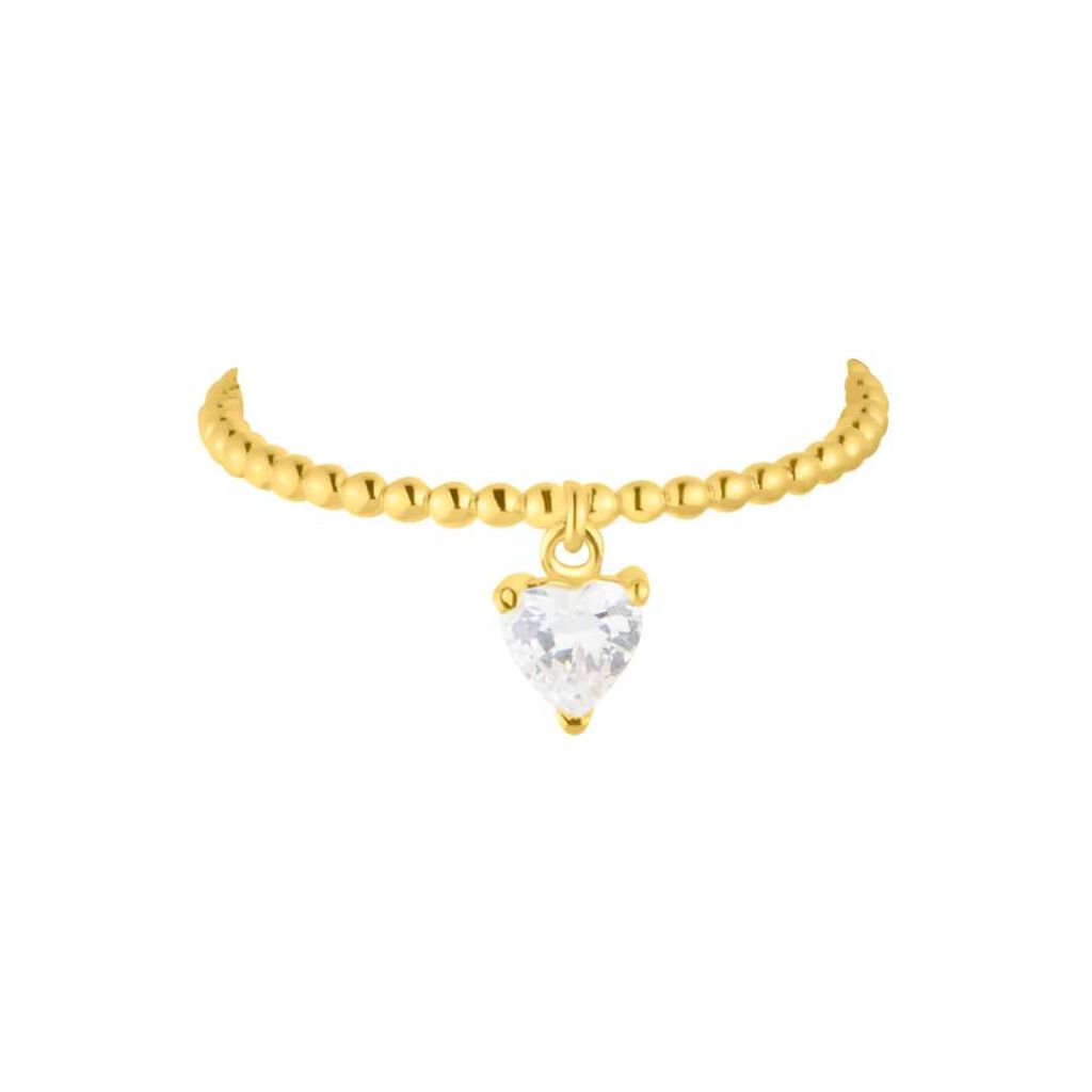 Anello Solitario Claire Oro Giallo Cubic Zirconia - Anelli con Ciondoli Donna | Stroili