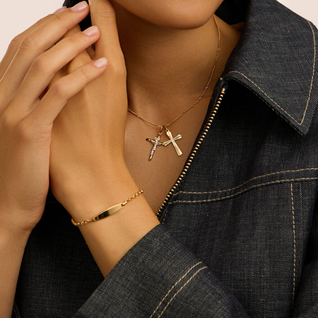 Pendente Religious Gold Oro Bicolore