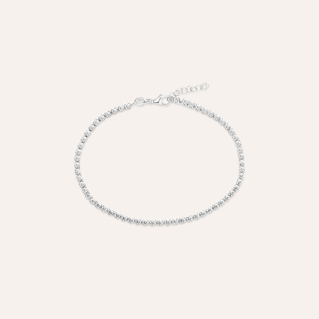Bracciale Tennis Claire Oro Bianco Cubic Zirconia - Bracciali Tennis Donna | Stroili