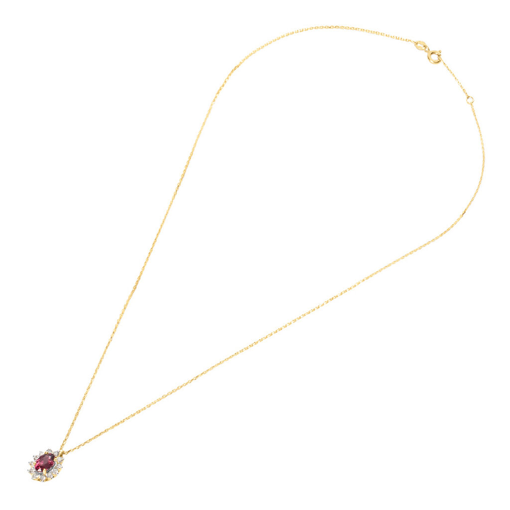 Collana Jasmine Oro Giallo Rodolite Diamante - Collane Donna | Stroili