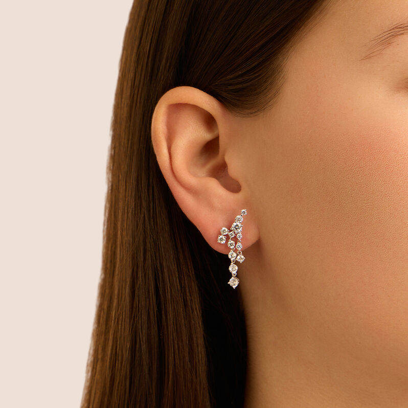 Orecchini Pendenti Claire Oro Bianco Cubic Zirconia - Orecchini Pendenti Donna | Stroili