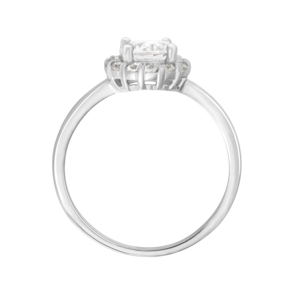 Anello Solitario Silver Elegance Argento Rodiato Cubic Zirconia - Anelli con Pietre Donna | Stroili