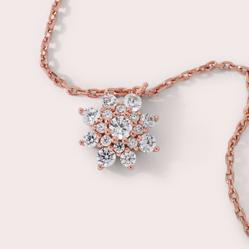Collana Silver Elegance Argento Rosa Cubic Zirconia - Collane Donna | Stroili