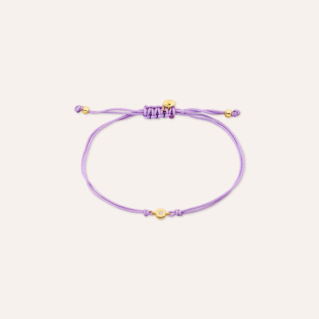 Bracciale Punto Luce Silver Diamonds Argento Dorato Diamante Lab-Grown