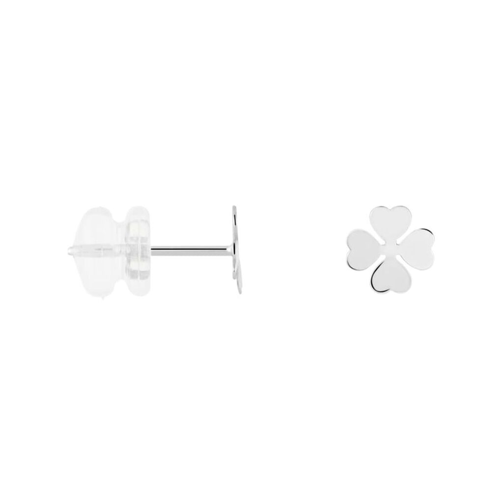 Orecchini Lobo Bon Ton Oro Bianco - Orecchini a Lobo Donna | Stroili