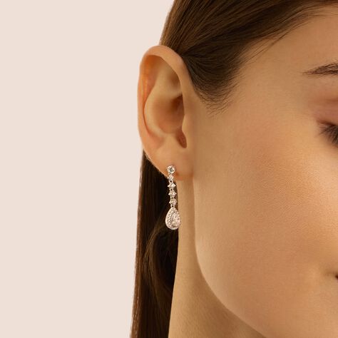 Orecchini Pendenti Silver Elegance Argento Rodiato Cubic Zirconia - Orecchini Pendenti Donna | Stroili