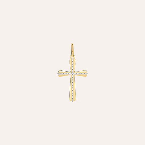 Pendente Holy Oro Bicolore - Ciondoli con Incisione Unisex | Stroili