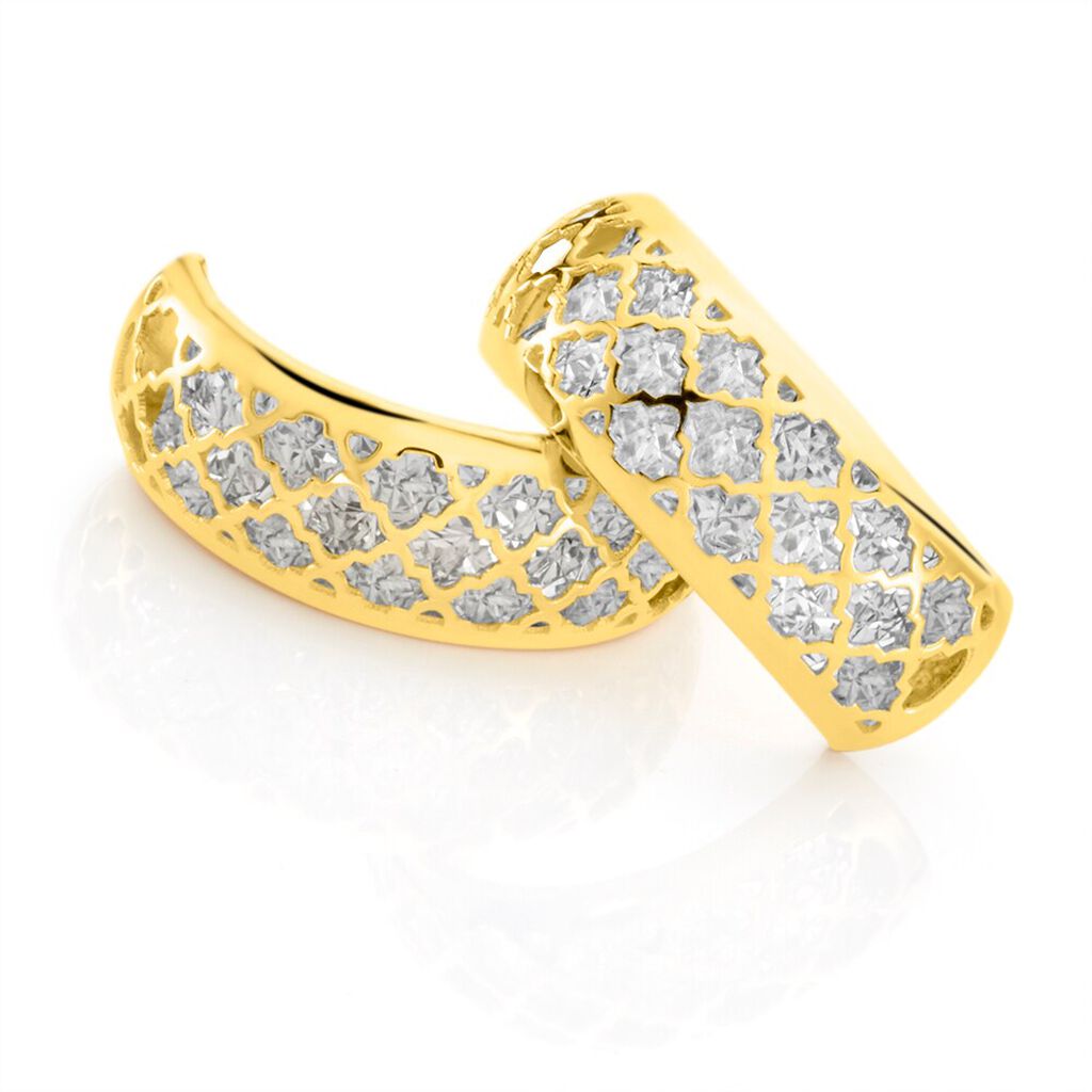 Orecchini A Cerchio Golden Lover Oro Bicolore - Orecchini a Cerchio Donna | Stroili