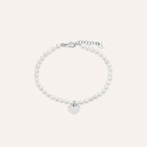 Bracciale Silver Pearls Argento Rodiato Perla sintentica - Bracciali con Incisione Donna | Stroili
