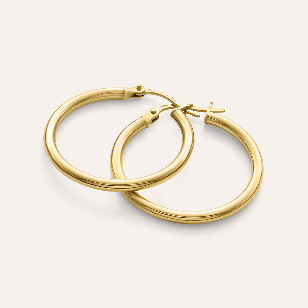 Orecchini A Cerchio Gold Essence Oro Giallo