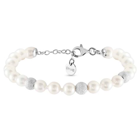 Bracciale Silver Pearls Argento Rodiato Perla sintentica - Gioielli Scontati Donna | Stroili