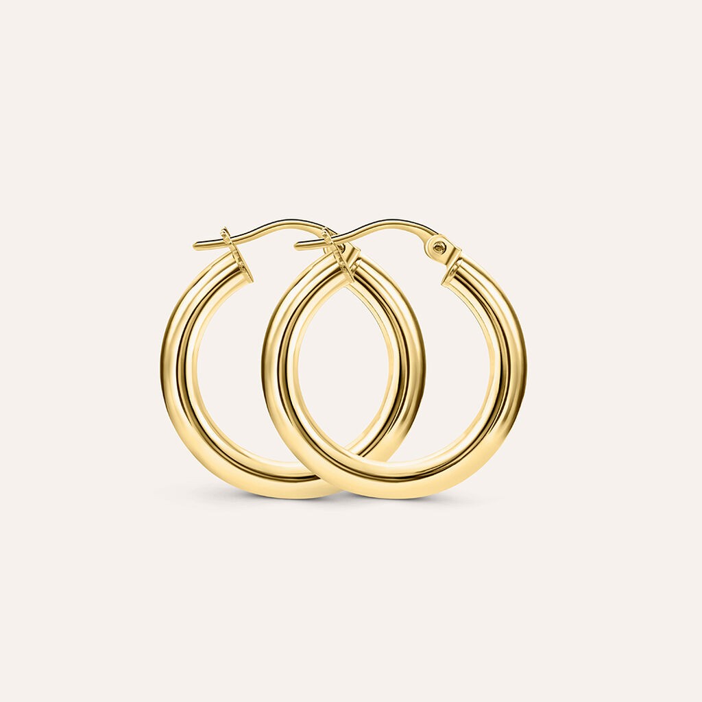 Orecchini A Cerchio Gold Essence Oro Giallo - Orecchini a Cerchio Donna | Stroili