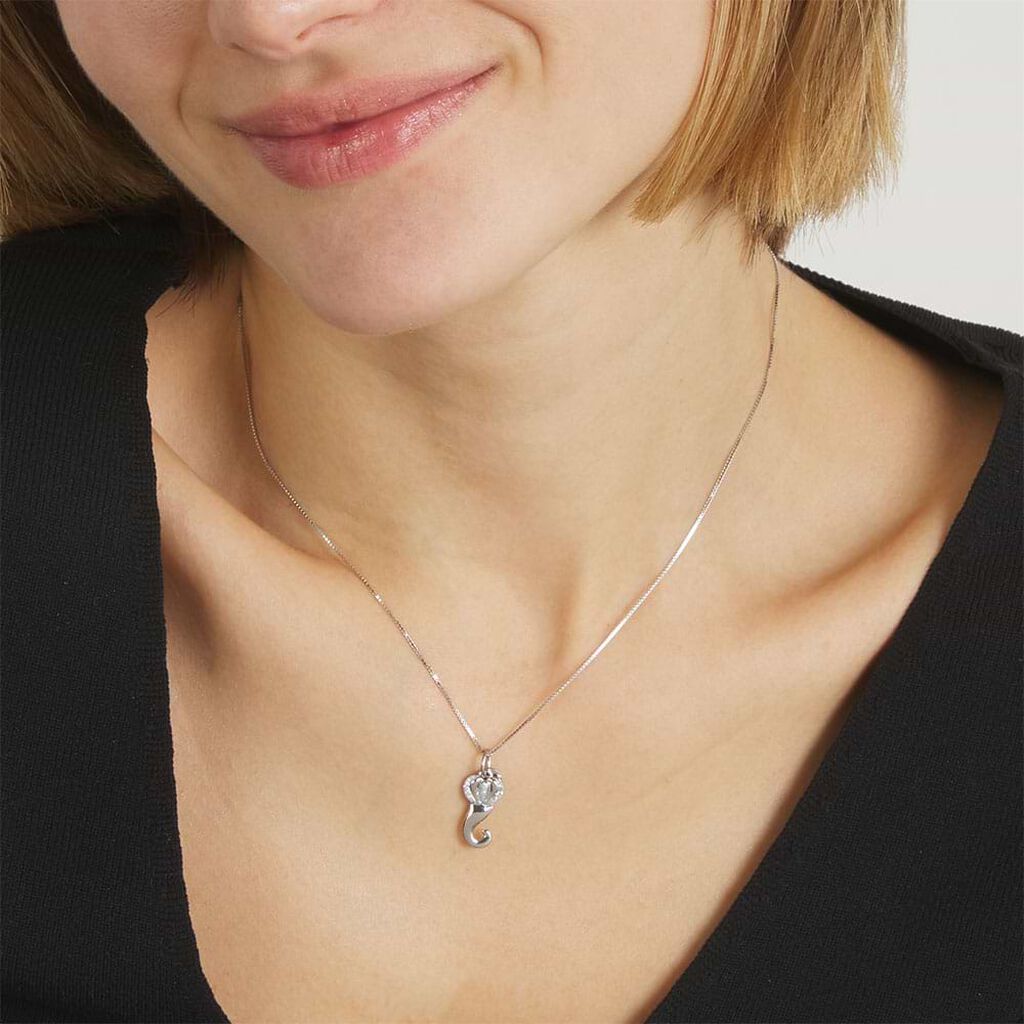 Charm in argento rodiato e glitter - Charms Donna | Stroili