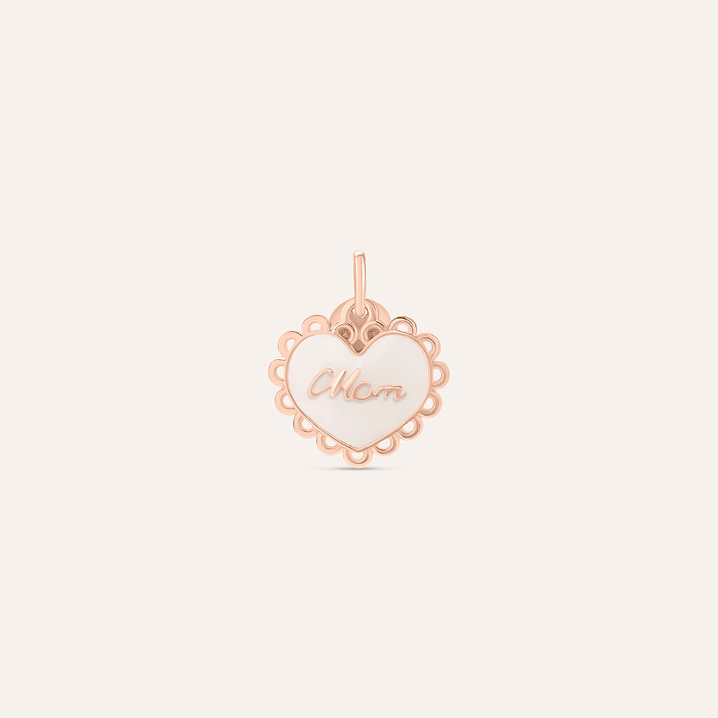 Pendente Love Beats Argento Rosa - Ciondoli con Incisione Donna | Stroili