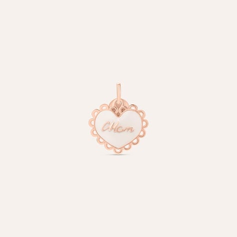 Pendente Love Beats Argento Rosa - Ciondoli con Incisione Donna | Stroili