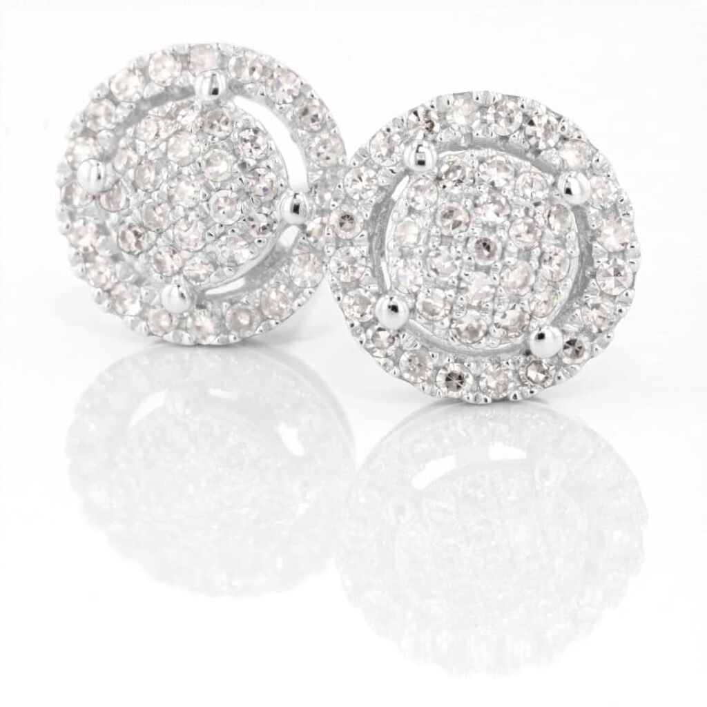 Orecchini Lobo Sophia Oro Bianco Diamante - Orecchini a Lobo Donna | Stroili